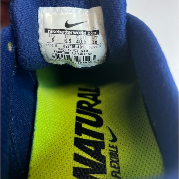 Nike Free RN Distance Womens Size 9M Coastal Blue/White 827116-401 Superb Clean - Picture 14 of 16